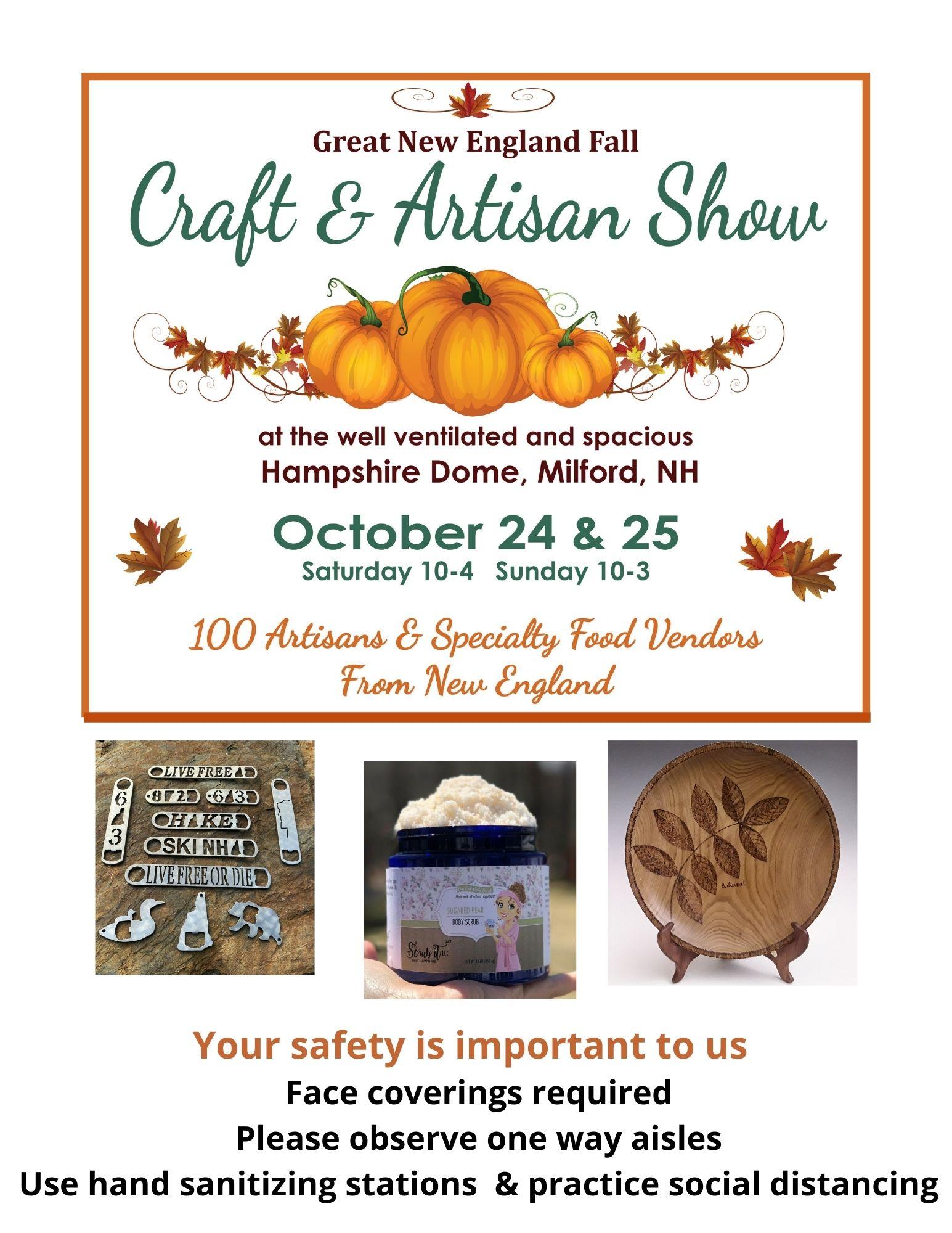 Great New England FALL Craft & Artisan Show TICKETS Tickets in Milford
