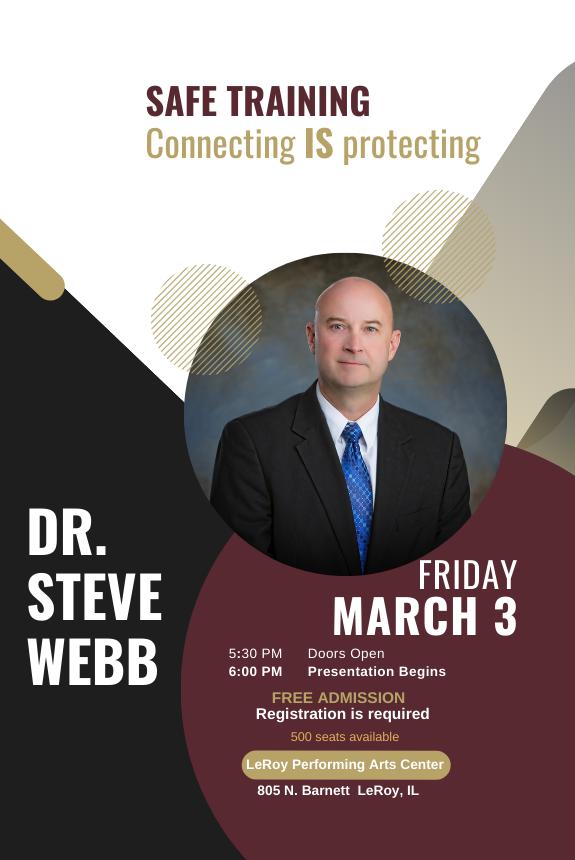 Dr. Steve b at LeRoy Schools Tickets in Le Roy, IL, United States