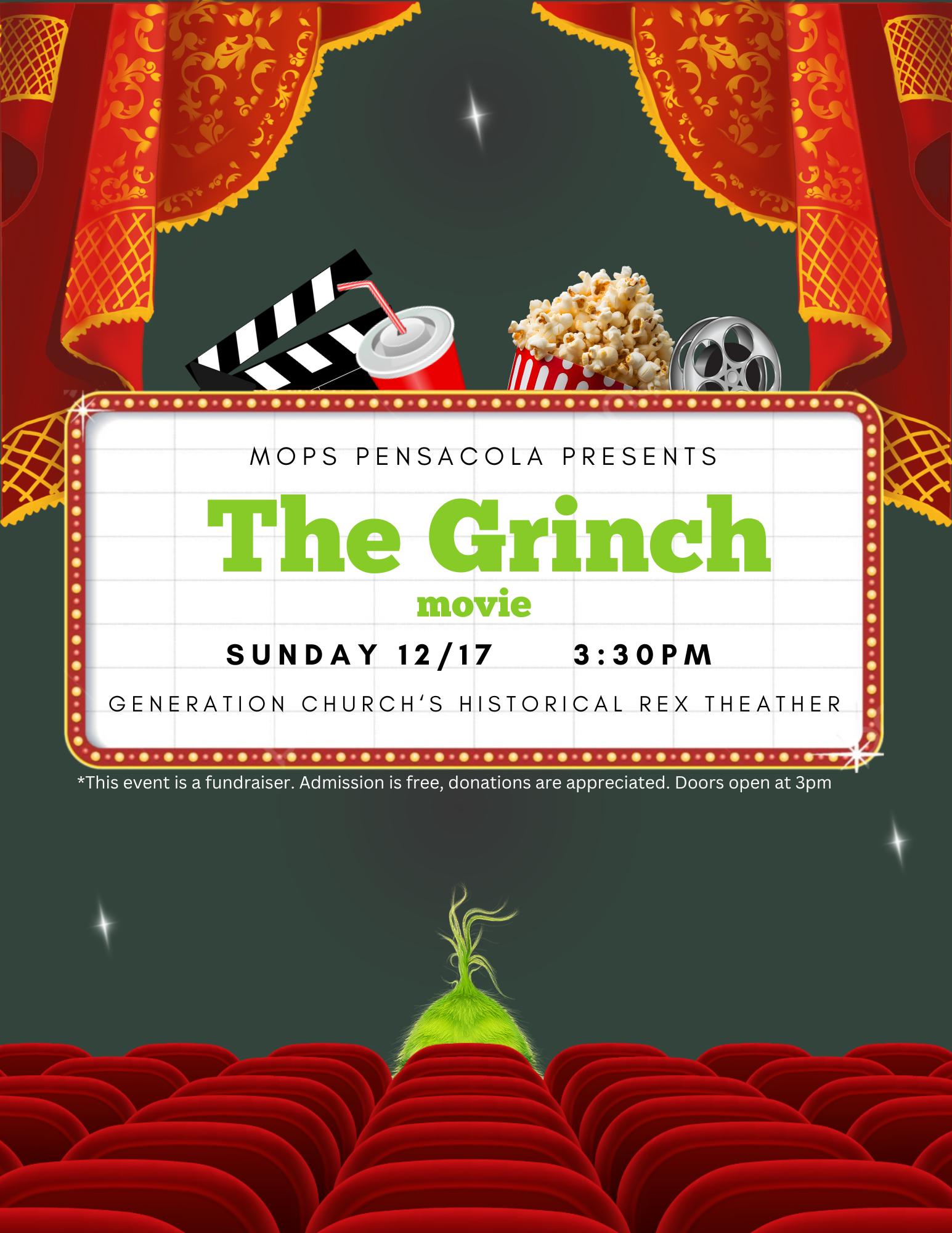 MOPS Pensacola The Grinch Fundraiser 17 DEC 2023