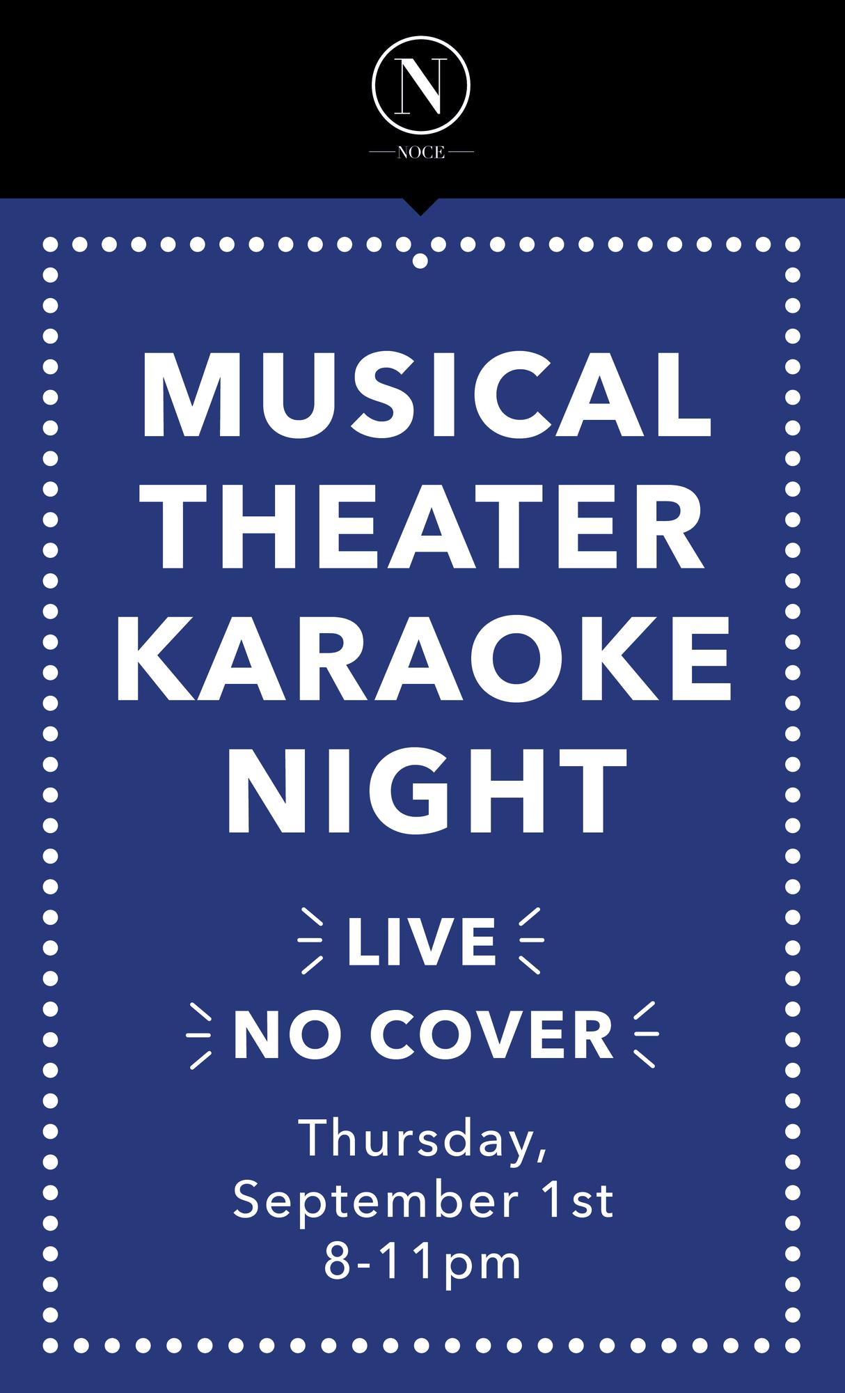 Musical Theater Karaoke Night! Tickets in Des Moines, IA, United States