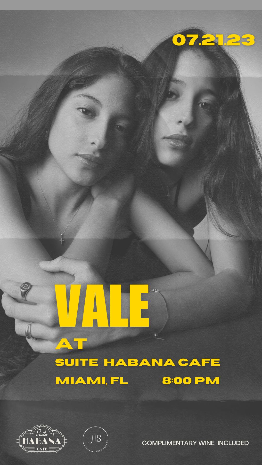 VALE at SUITE HABANA CAFE Tickets in Miami, FL, United States