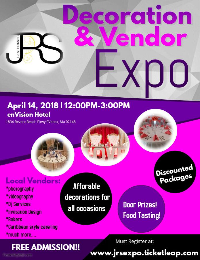 jrs events decoration expo tickets in everett ma united states decoration expo flyers