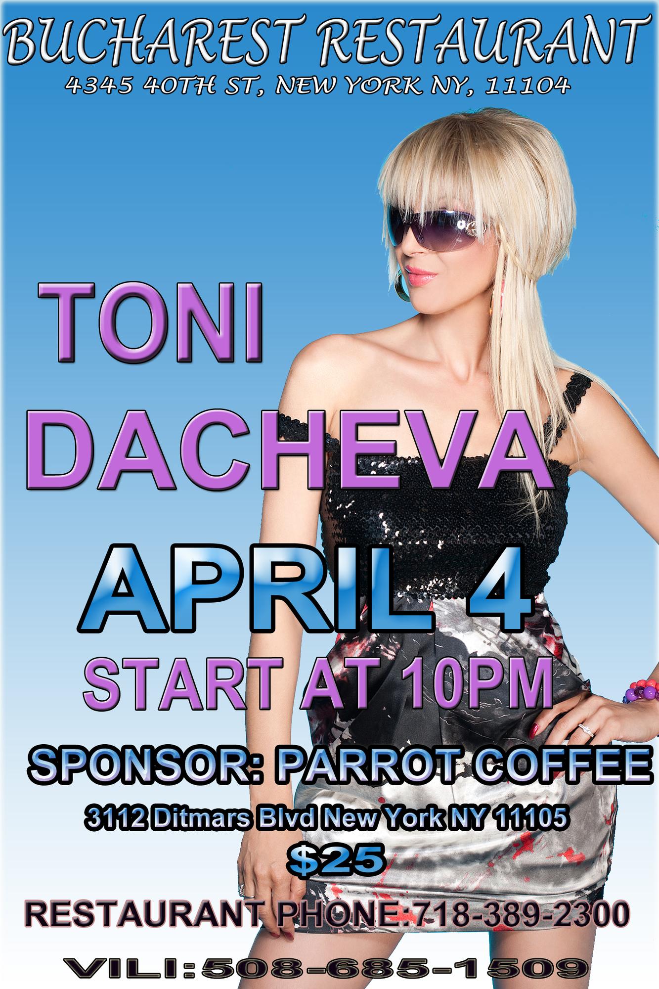 TONI DACHEVA LIVE Tickets in Queens, NY, United States