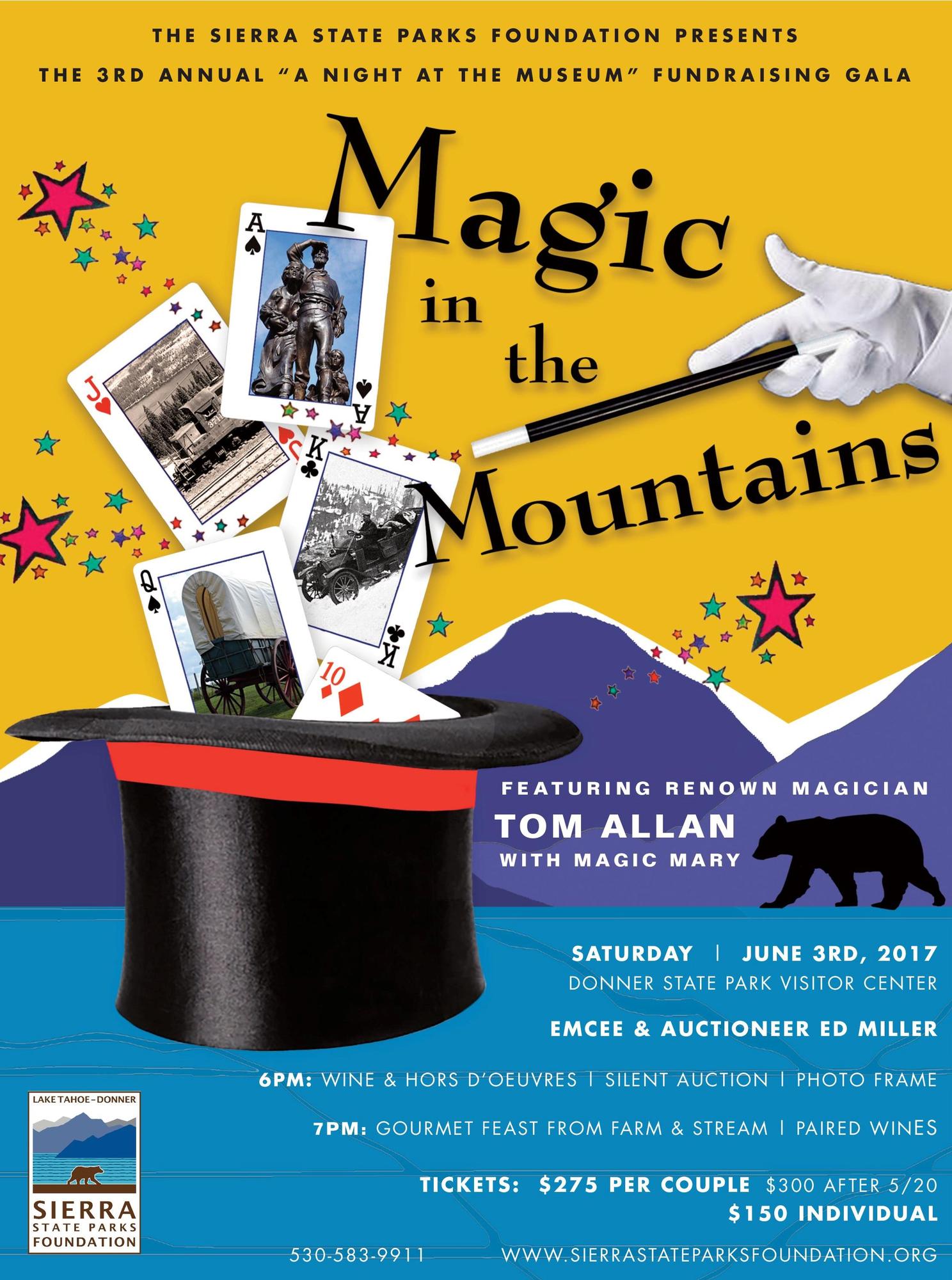 a night at the museum magic in the mountains tickets in truckee ca flyers truckee ca