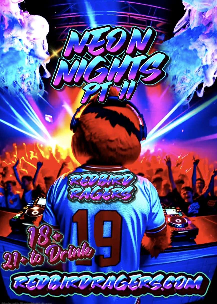 Redbird Ragers Neon Night Part II Tickets in Bloomington, IL, United States