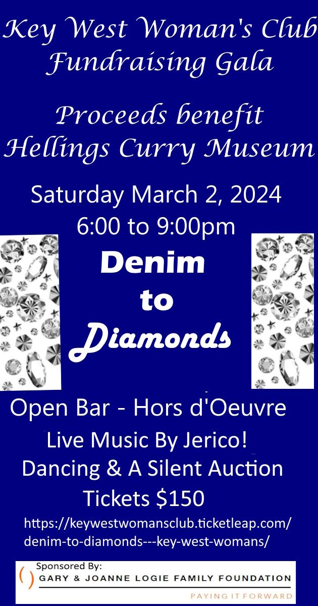 Denim to Diamonds Key West Woman's Club Gala Tickets in Key West, FL