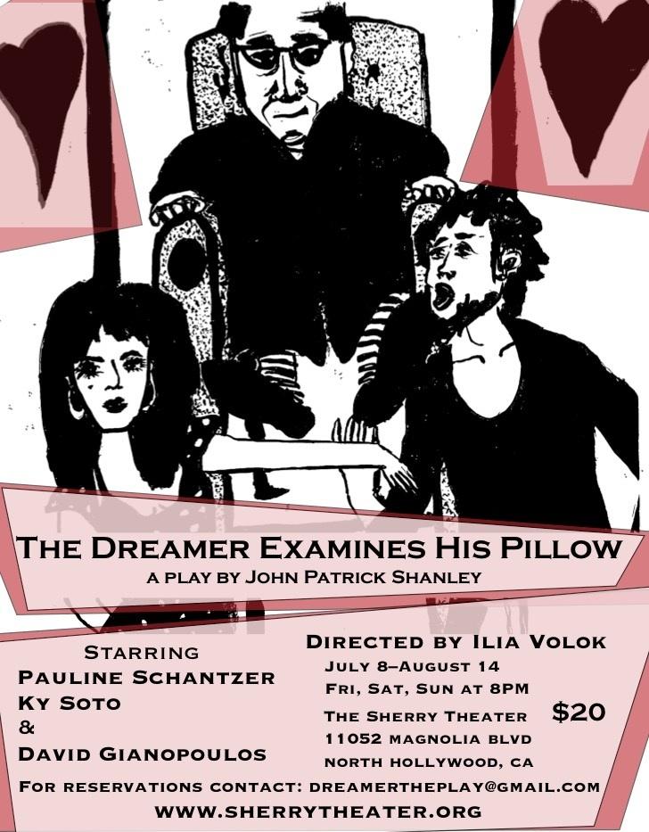 The Dreamer Examines His Pillow Tickets In North Hollywood Ca