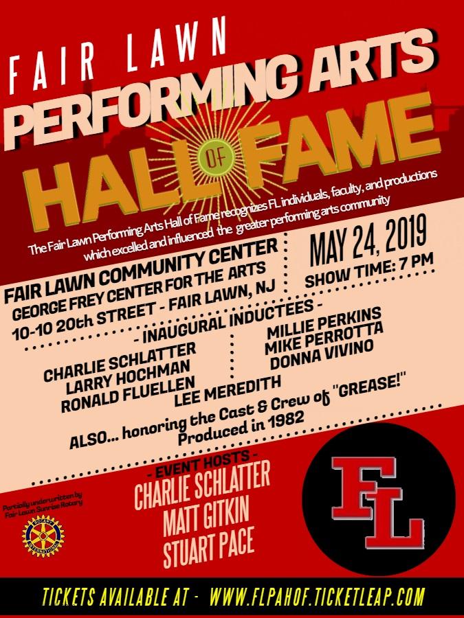 Fair Lawn Performing Arts Hall of Fame Inaugural Induction Ceremony