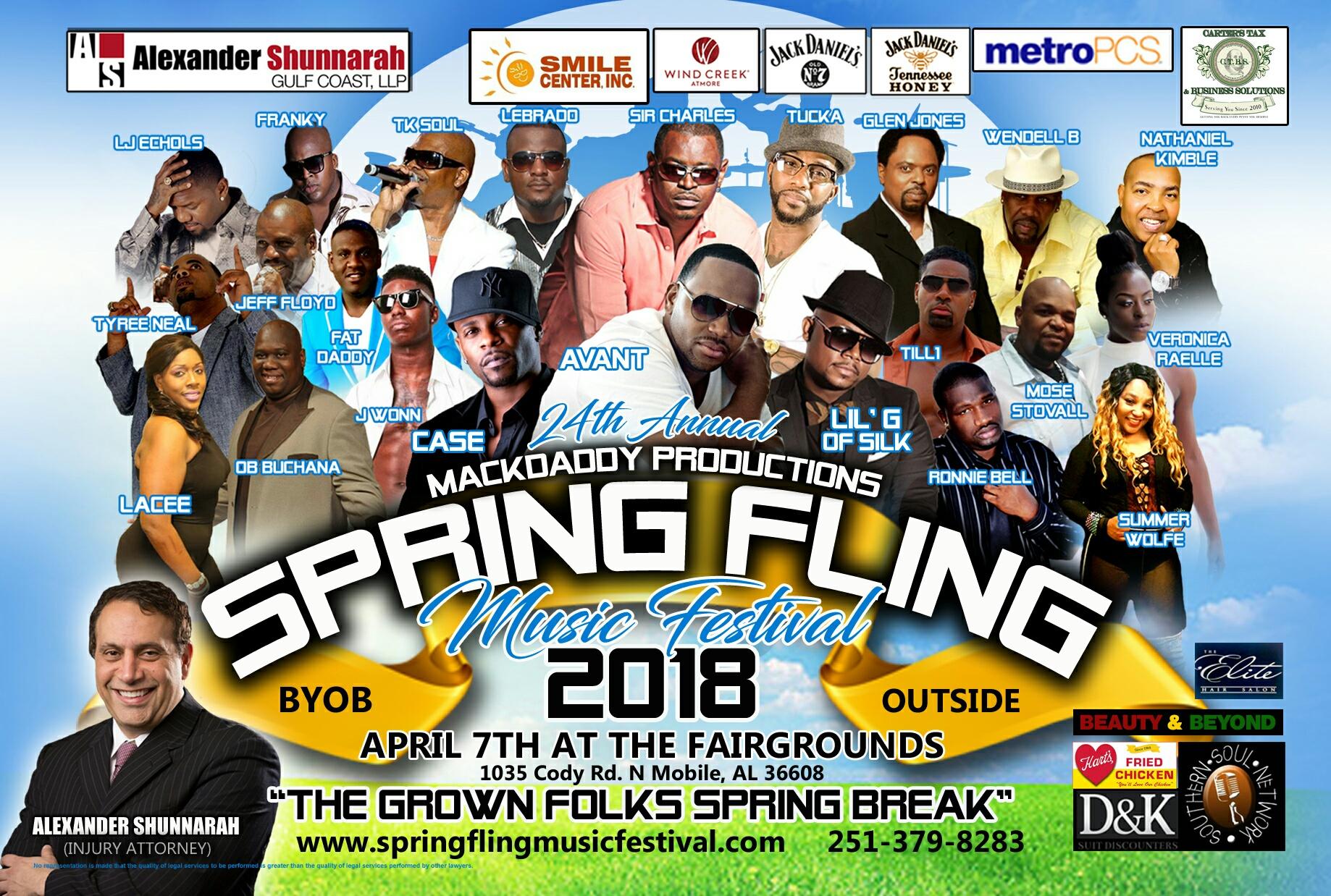 spring fling music festival 2018 tickets in mobile al united states fling mobile