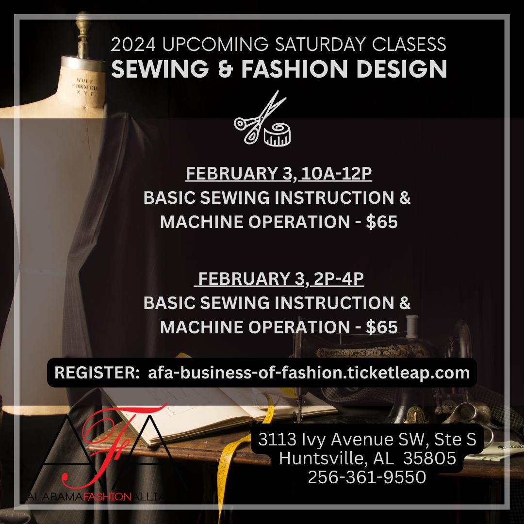 Basic Sewing Instruction and Machine Operation Tickets in Huntsville