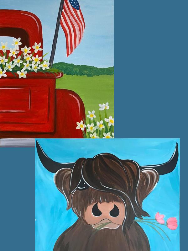 A Thirst For Art at Mountain State {Spring Truck or Highland Cow}