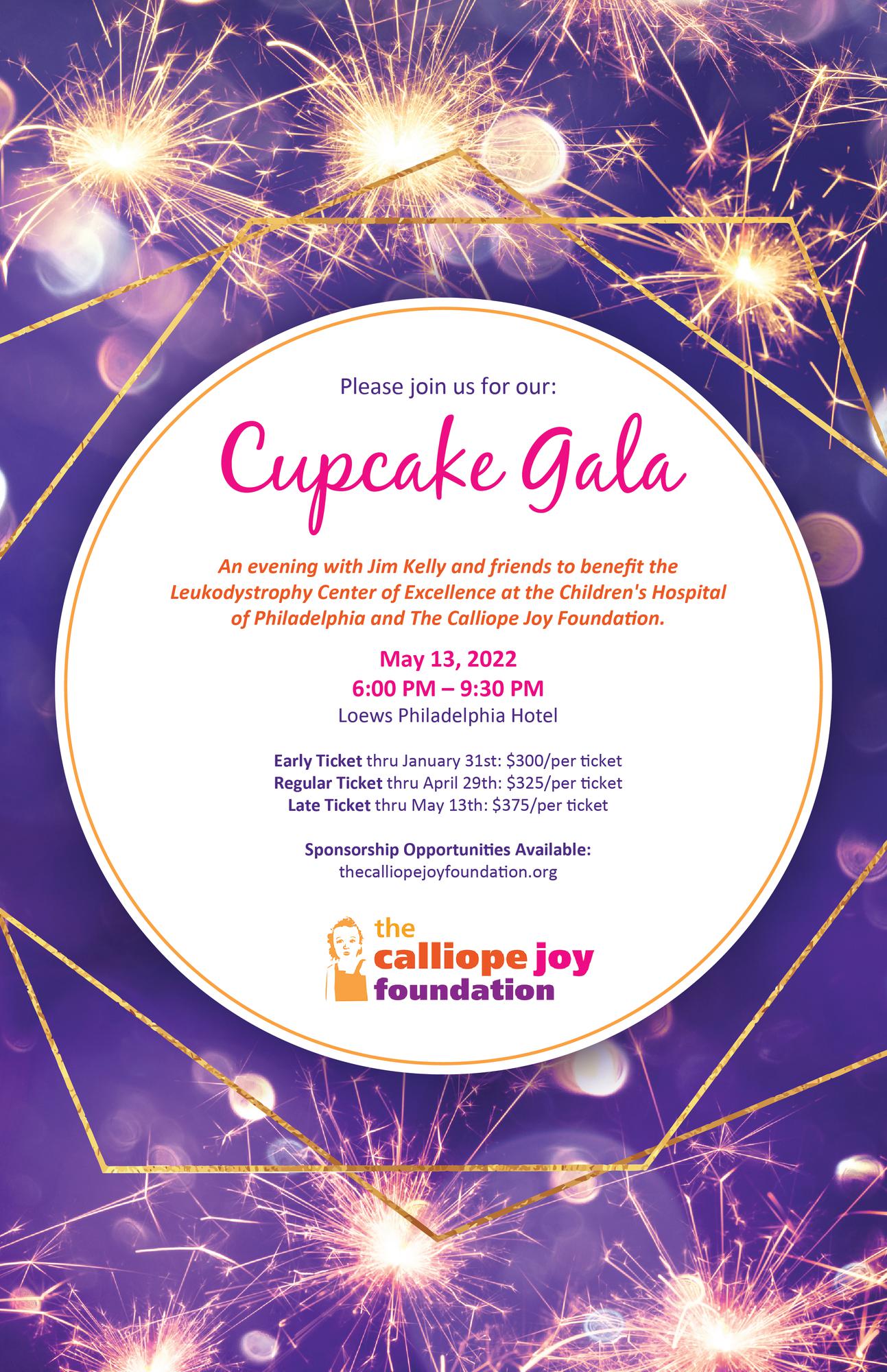 2022 Calliope Joy Foundation Cupcake Gala Tickets in Philadelphia, PA