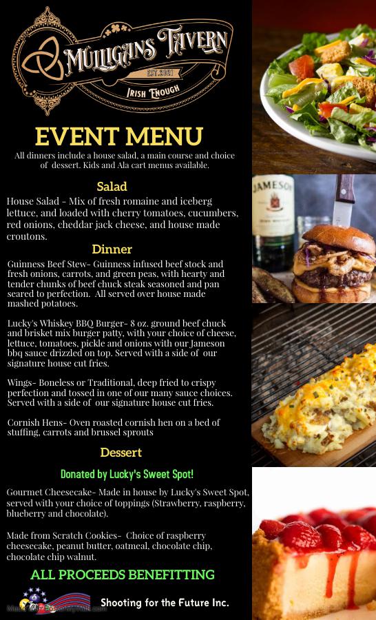 Mulligans Tavern Sneak Peek Fundraising Dinner Tickets in Zephyrhills